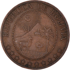 Coin, Bolivia, 5 Centavos, 1965, EF(40-45), Copper Clad Steel, KM:187