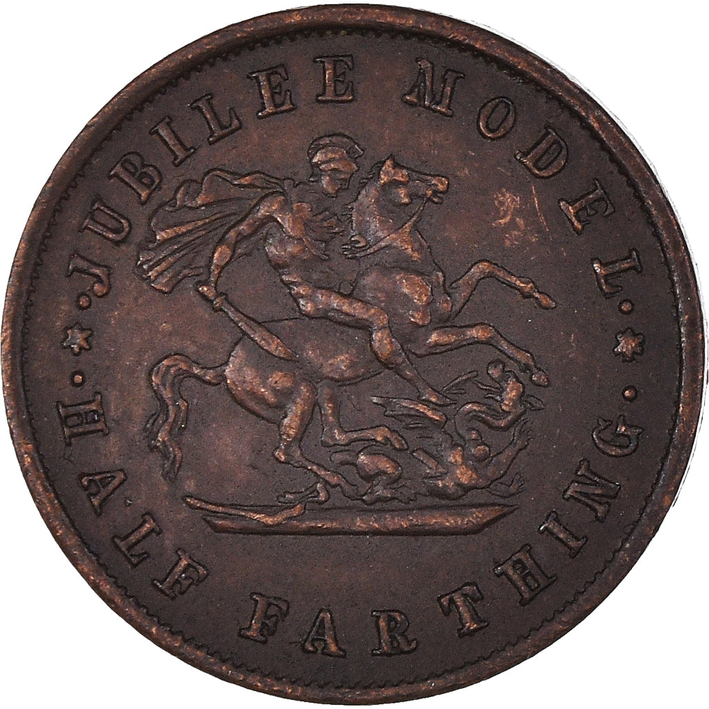 Coin, Great Britain, half Farthing, 1902, modèle JETON., AU(50-53), Bronze