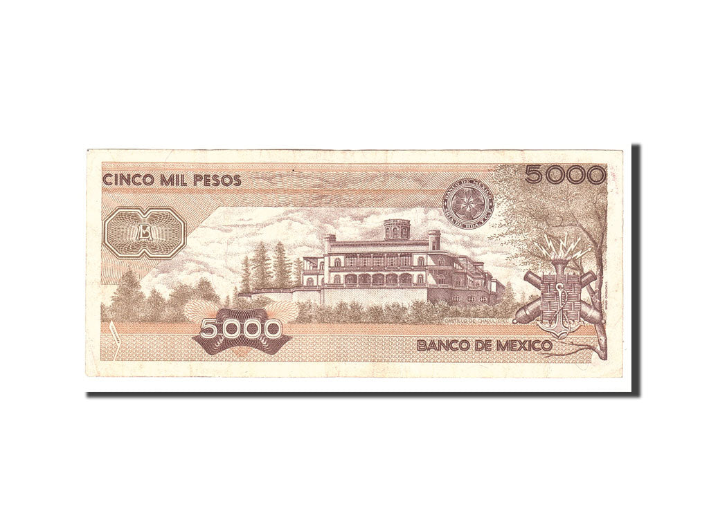Mexico, 5000 Pesos, 1987, KM:88b, 1987-02-24, EF(40-45)