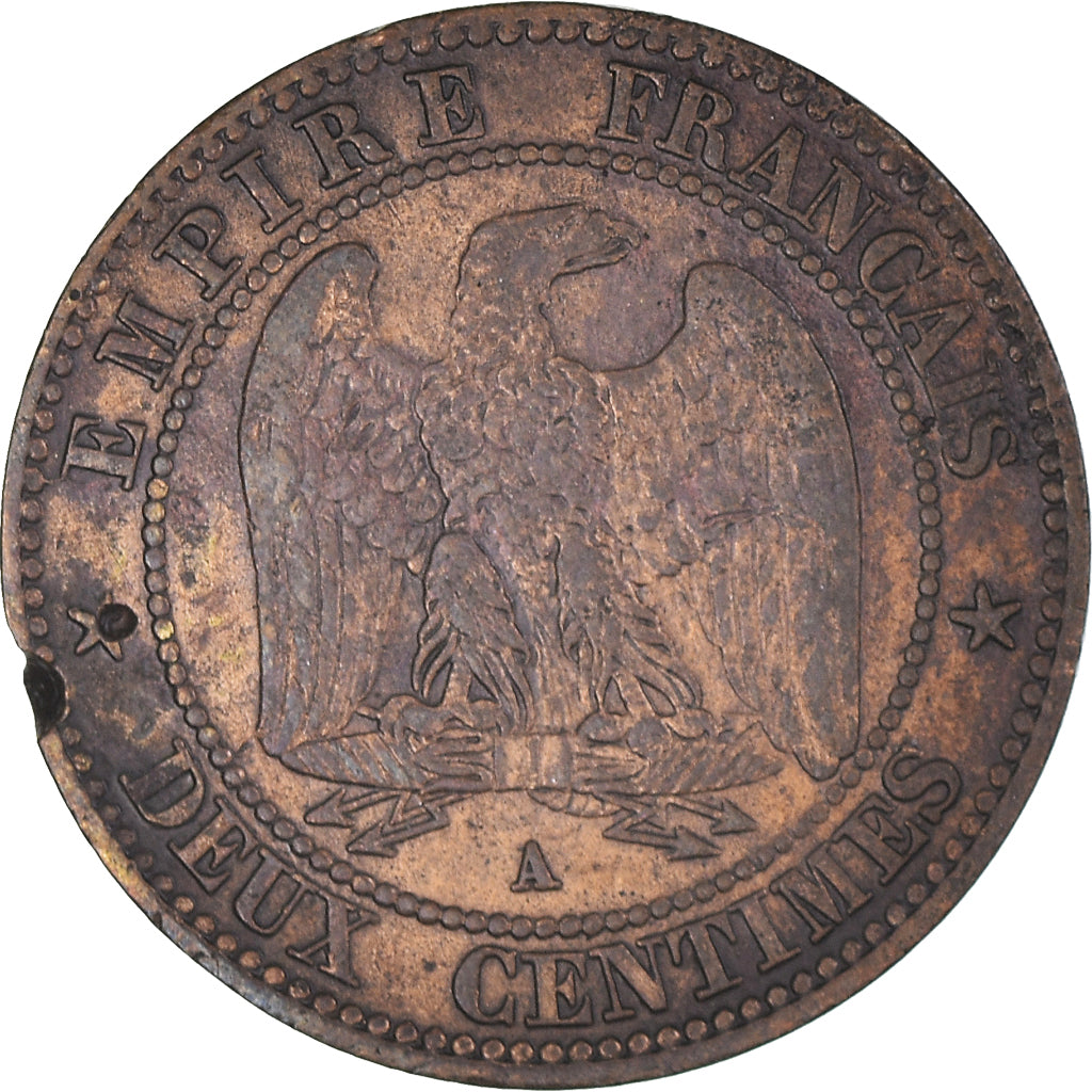 Münze, Frankreich, Napoleon III, Napoléon III, 2 Centimes, 1862, Paris, S+
