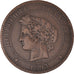 Moneta, Francja, Cérès, 10 Centimes, 1893, Paris, VF(30-35), Brązowy