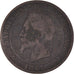 Moneda, Francia, Napoleon III, Napoléon III, 10 Centimes, 1861, Bordeaux, BC