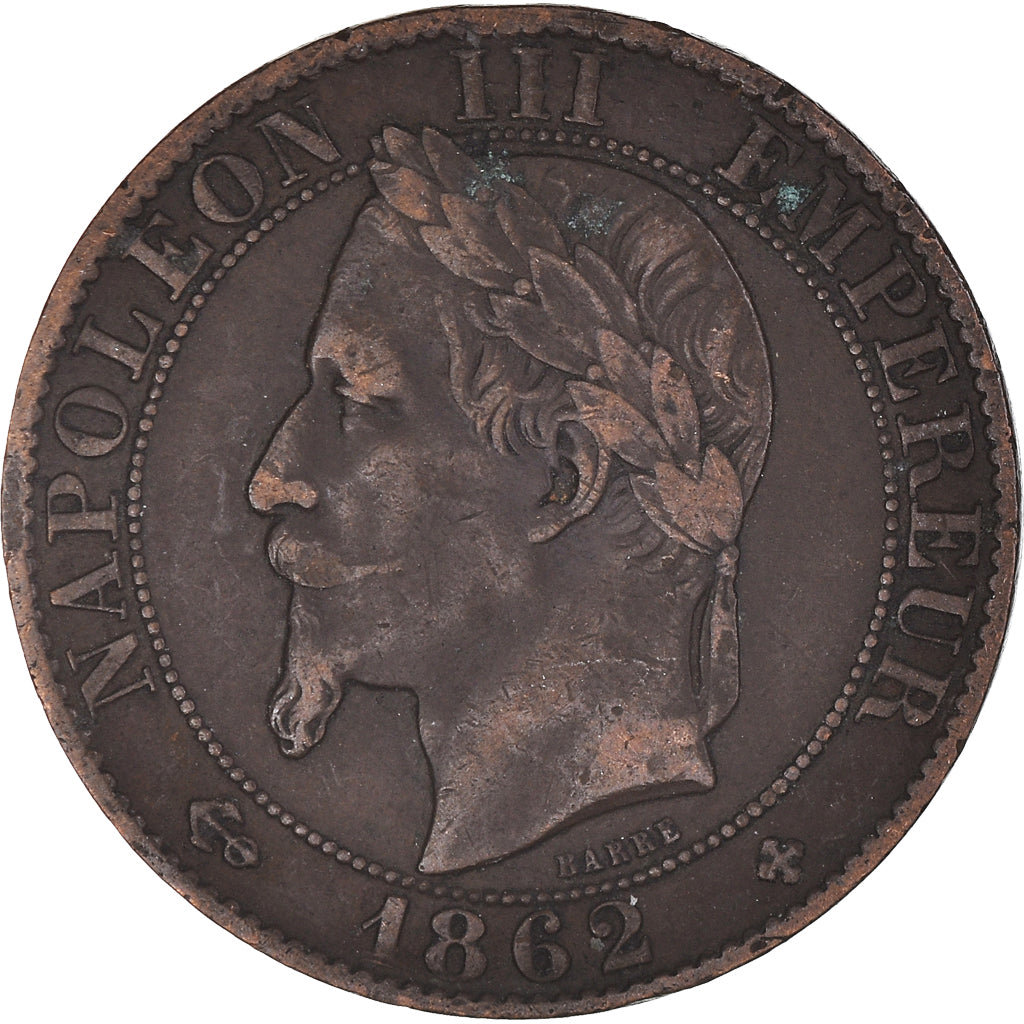 Moneta, Francja, Napoleon III, Napoléon III, 5 Centimes, 1862, Strasbourg