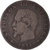 Moneta, Francja, Napoleon III, 5 Centimes, 1854, Paris, VF(20-25), Brązowy