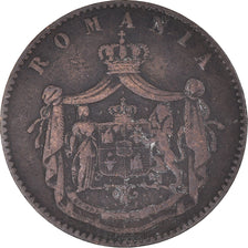 Coin, Romania, Carol I, 5 Bani, 1867, VF(30-35), Copper, KM:3.2