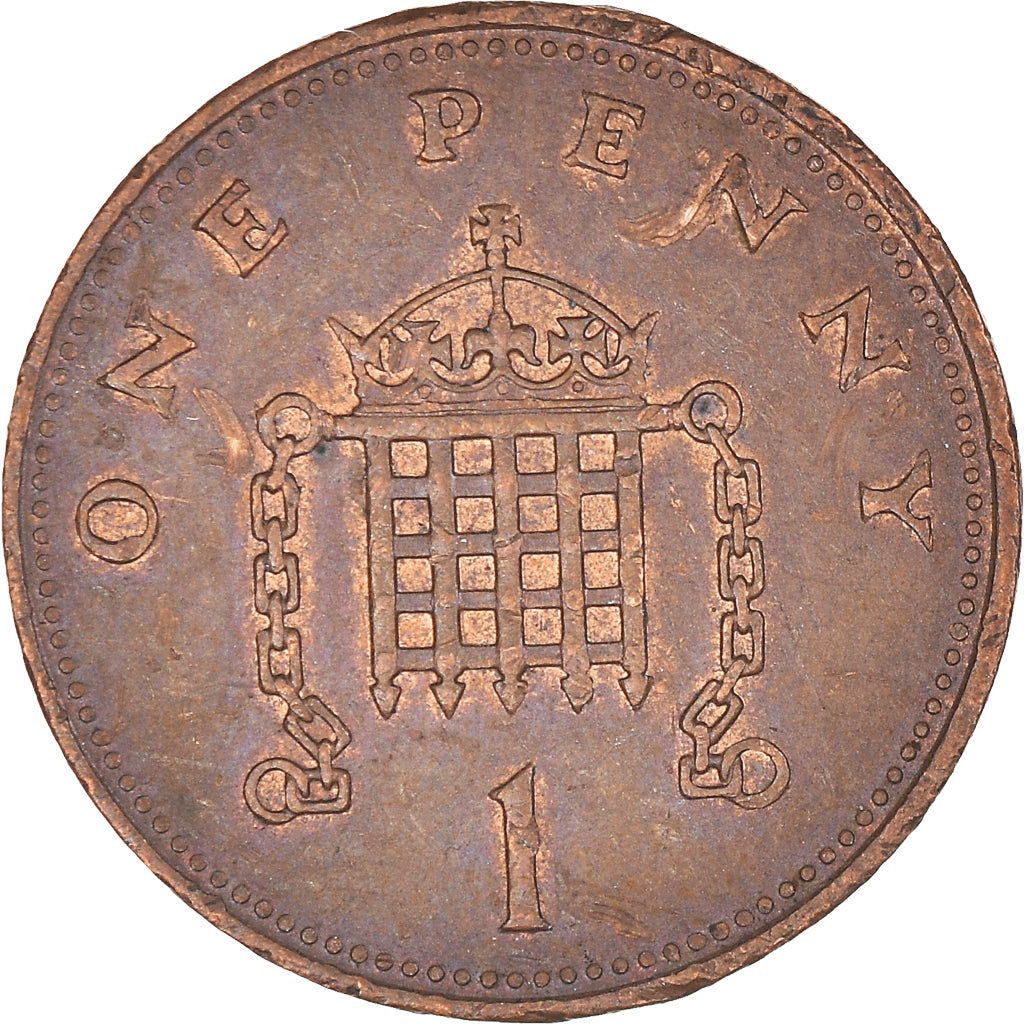 Moneda, Gran Bretaña, Elizabeth II, Penny, 1988, MBC, Bronce, KM:935