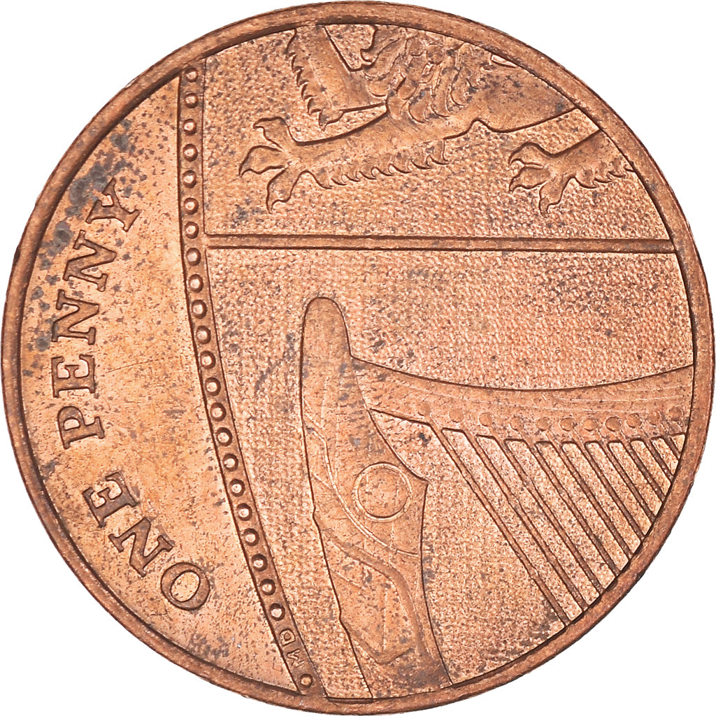 Munten, Groot Bretagne, Elizabeth II, Penny, 2010, FR+, Copper Plated Steel