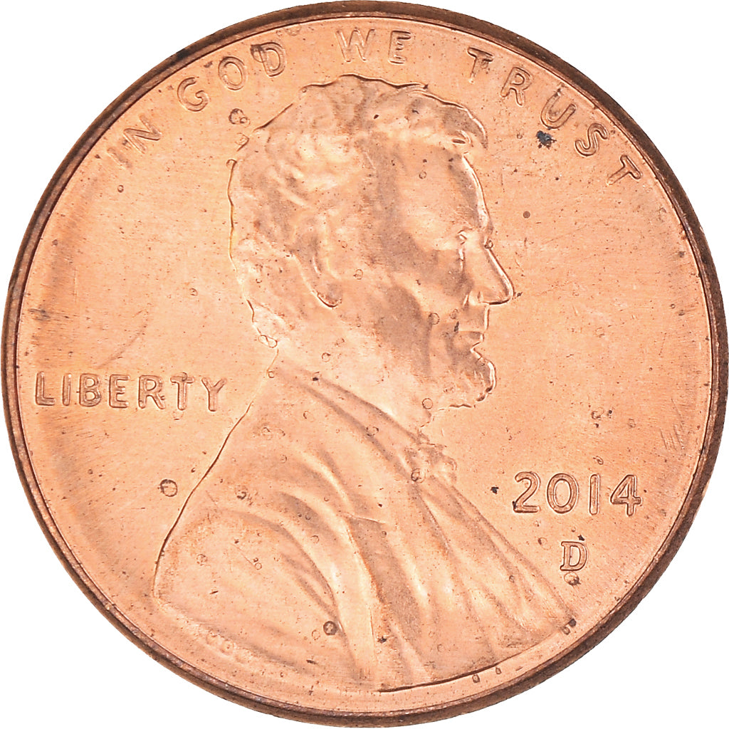 Monnaie, États-Unis, Lincoln - Shield Reverse, Cent, 2014, U.S. Mint, Denver