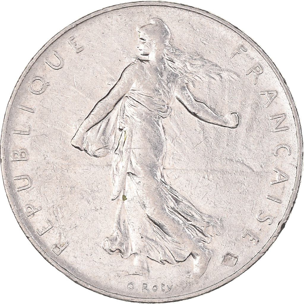 Moneta, Francia, Semeuse, Franc, 1976, Paris, MB, Nichel, KM:925.1, Gadoury:474