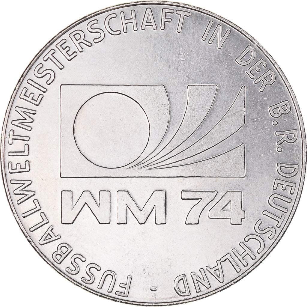 Germany, Token, 1974, Football, FIFA World Cup, 1974, MS(63), Nickel
