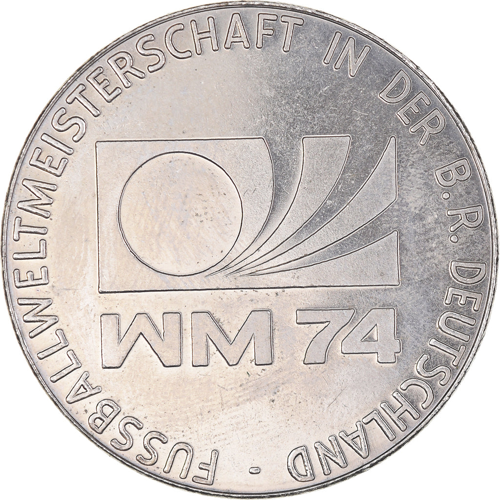 Germany, Token, 1974, FIFA World Cup 1974 - England vs. Germany, MS(63), Nickel