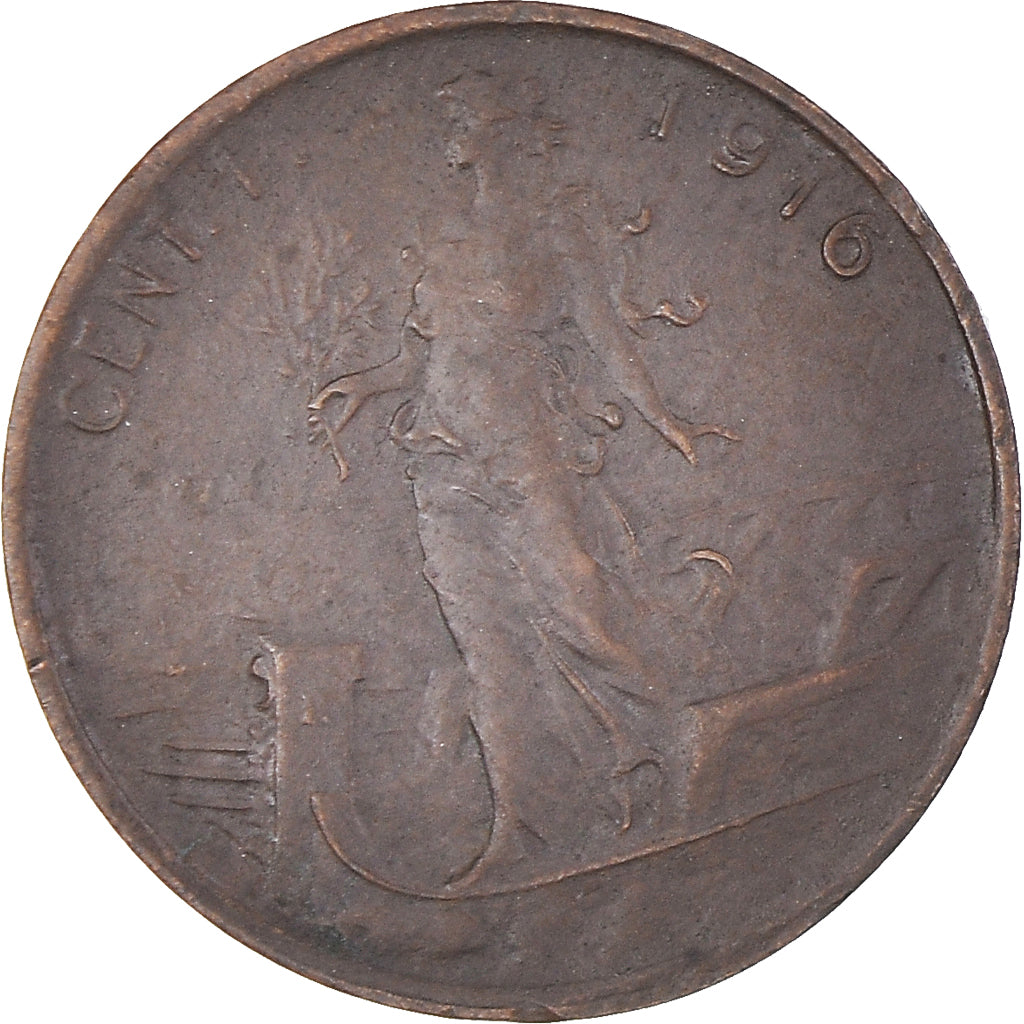 Coin, Italy, Centesimo, 1914, Rome, EF(40-45), Cuivre, KM:40