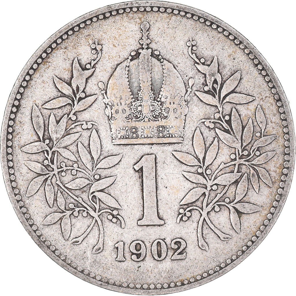 Moneta, Austria, Franz Joseph I, Corona, 1902, EF(40-45), Srebro, KM:2804