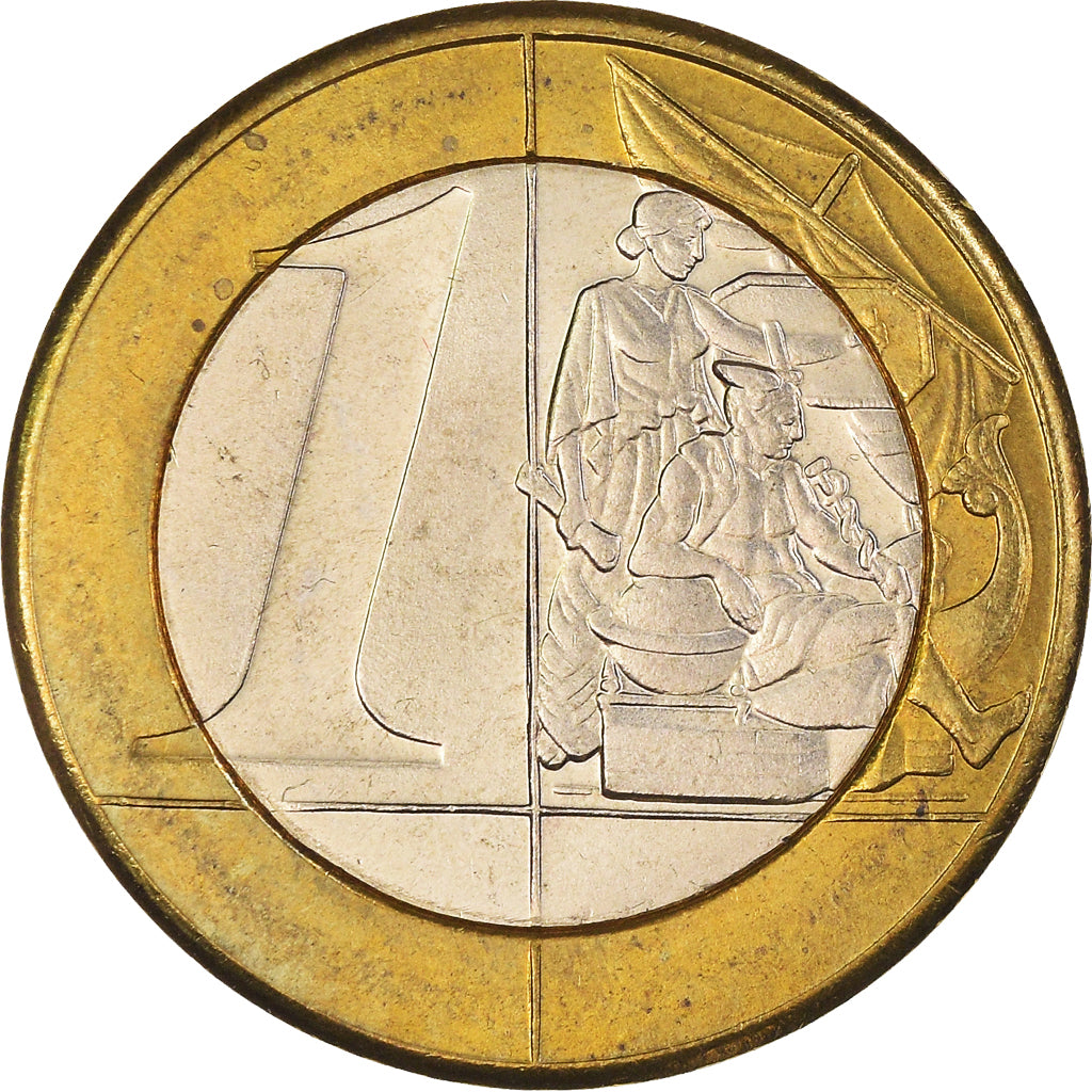 Gibraltar, Fantasy euro patterns, Euro, 2004, MS(63), Bi-Metallic