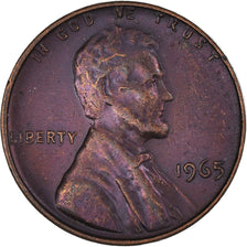Moeda, Estados Unidos da América, Cent, 1965, Philadelphia, AU(50-53)