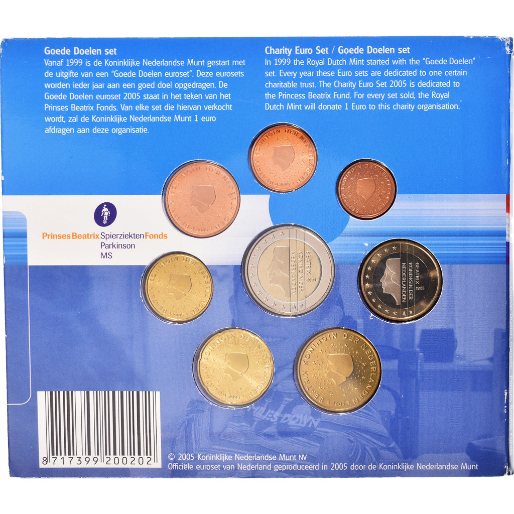 Netherlands, Euro-Set, 2005, Beatrix Fonds.BU, MS(65-70)