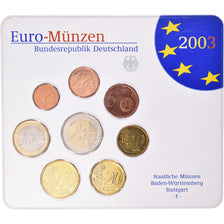 Germany, 1 Cent to 2 Euro, 2003, Stuttgart, Set Euro, MS(65-70)