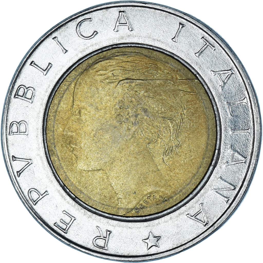 Coin, Italy, 500 Lire, 1994, Rome, VF(20-25), Bi-Metallic, KM:167