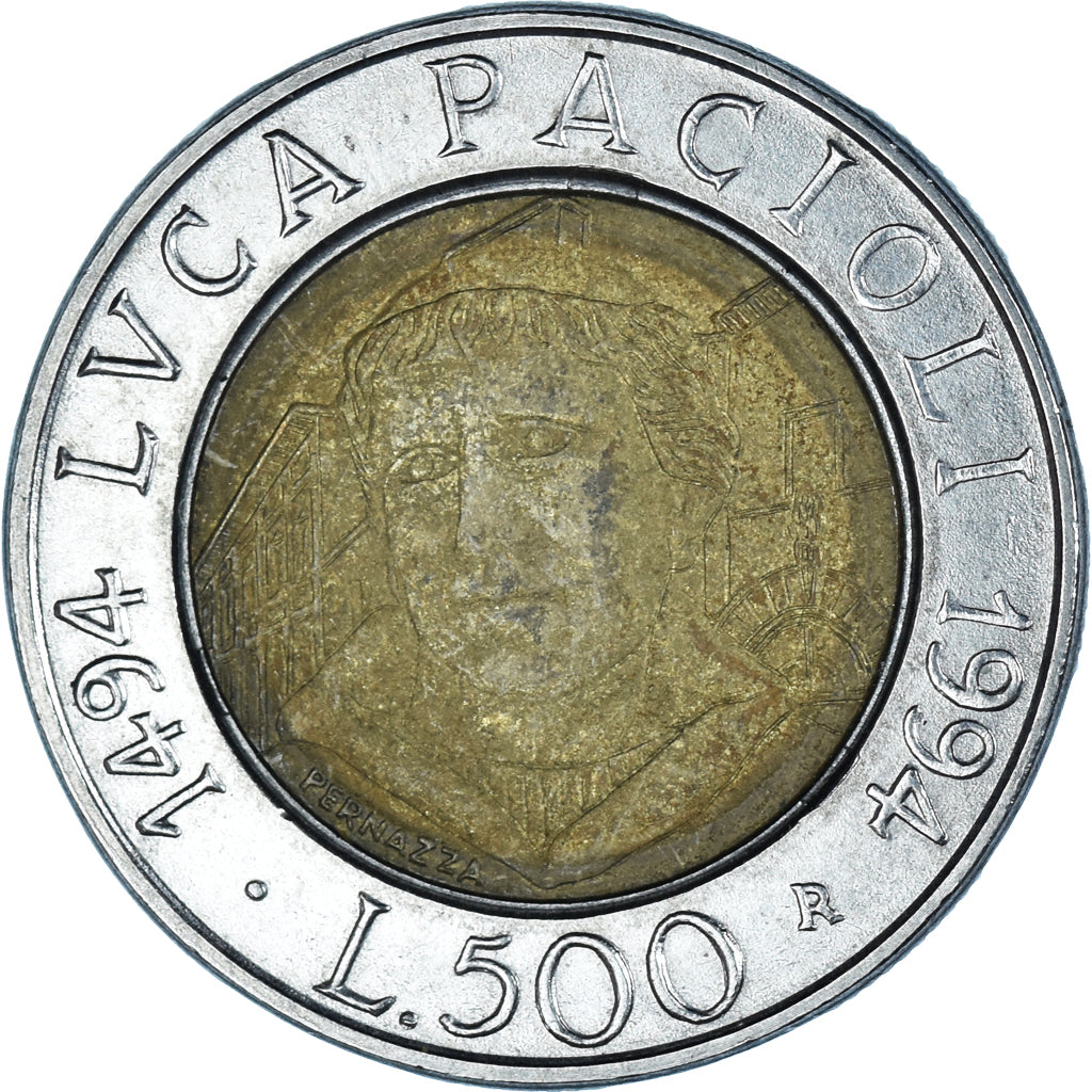 Coin, Italy, 500 Lire, 1994, Rome, VF(20-25), Bi-Metallic, KM:167
