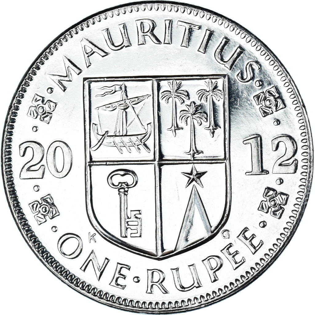 Moneta, Mauritius, Rupee, 2012, FDC, Acciaio placcato nichel, KM:55a