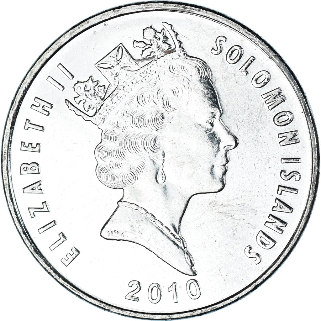 Monnaie, Îles Salomon, 20 Cents, 2010, SPL, Acier plaqué nickel, KM:28