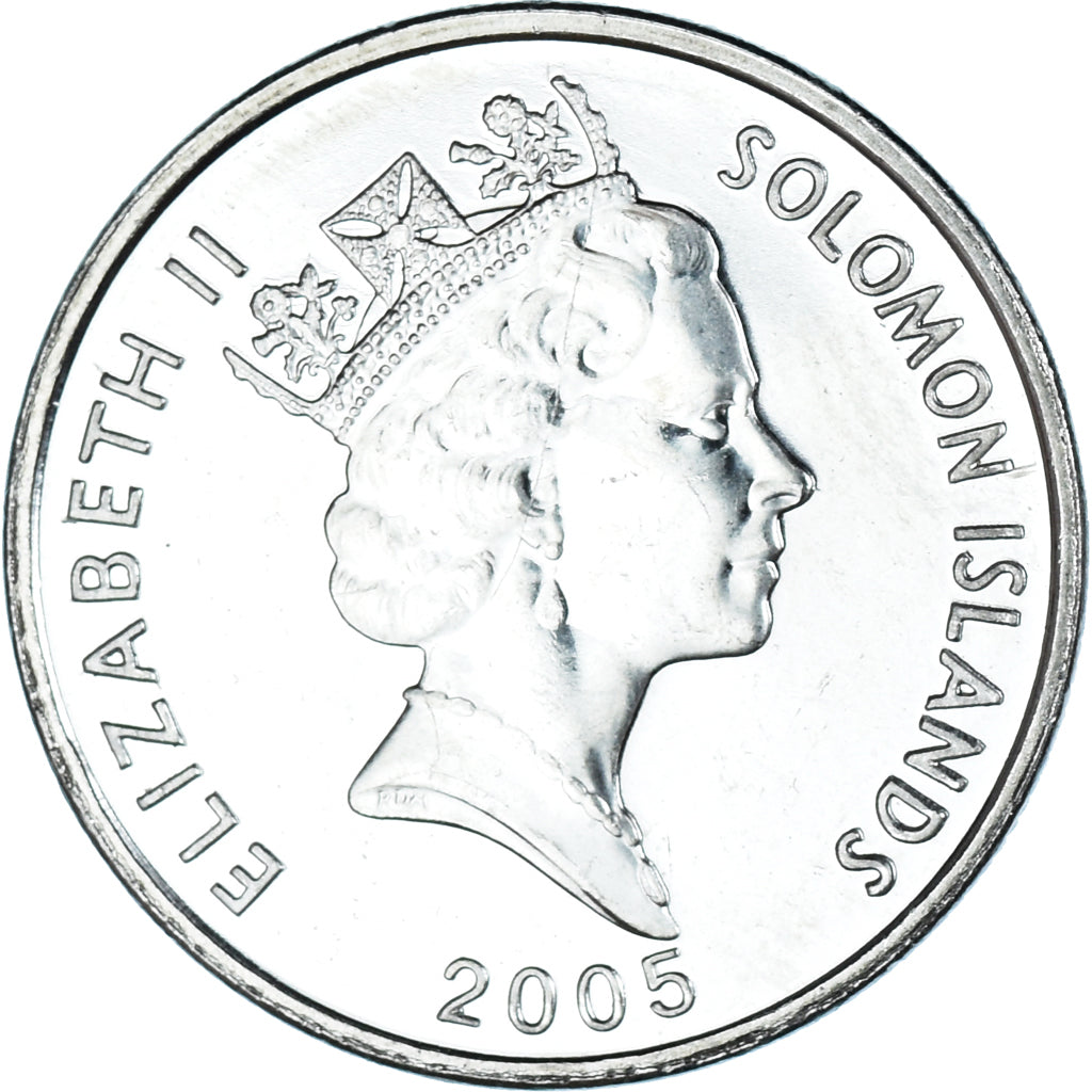 Monnaie, Îles Salomon, 5 Cents, 2005, SPL, Nickel plaqué acier, KM:26a