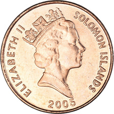 Monnaie, Îles Salomon, 2 Cents, 2005, SPL, Bronze Plated Steel, KM:25