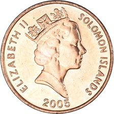 Coin, Solomon Islands, Cent, 2005, MS(63), Bronze Plated Steel, KM:24