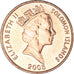 Coin, Solomon Islands, Cent, 2005, MS(63), Bronze Plated Steel, KM:24