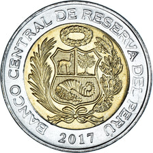 Moneda, Perú, 2 Soles, 2017, SC, Bimetálico, KM:401