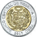 Moneda, Perú, 2 Soles, 2017, SC, Bimetálico, KM:401