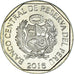 Moneda, Perú, 50 Centimos, 2015, SC, Cupronickel, KM:307.4