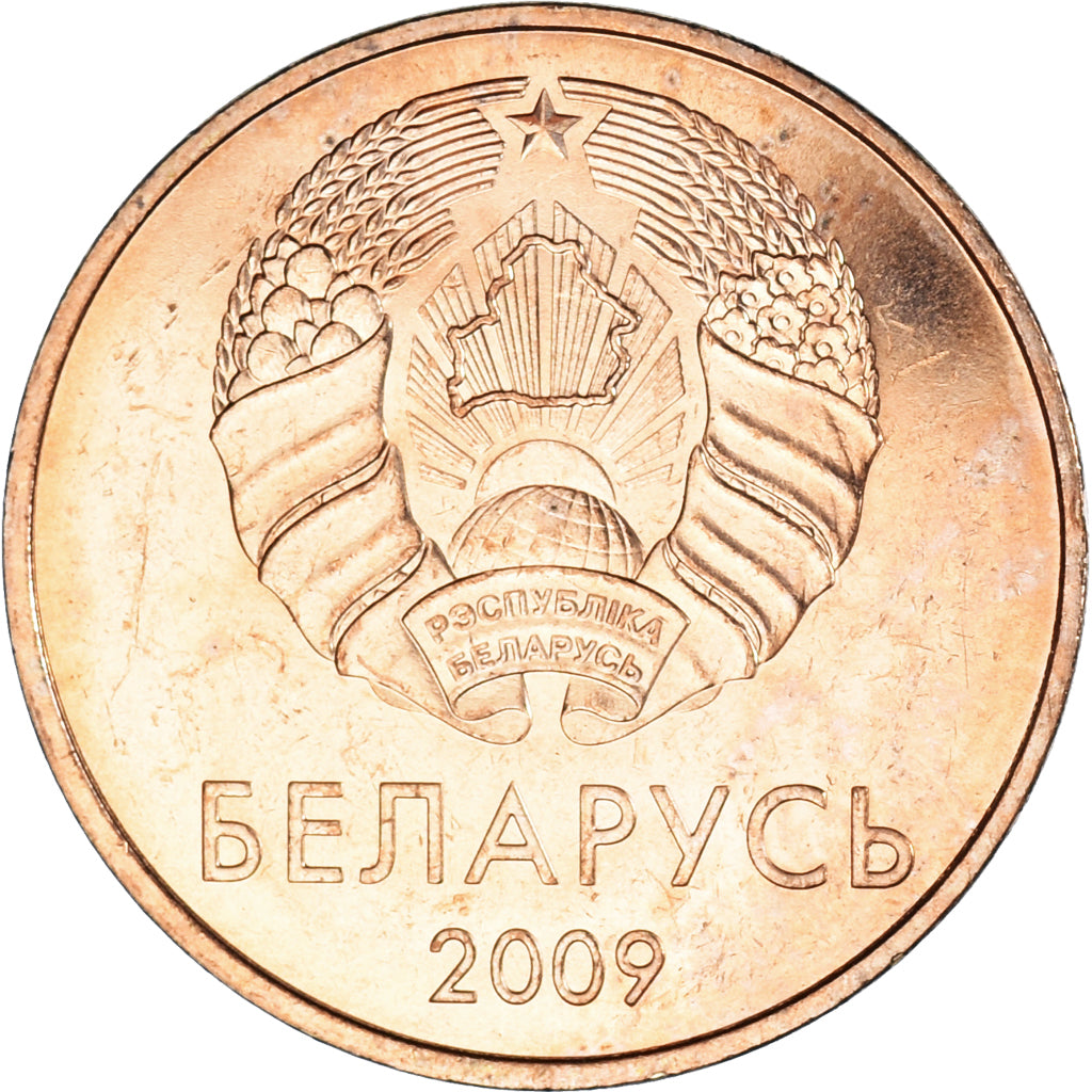 Münze, Belarus, 5 Kopeks, 2009, UNZ, Copper Plated Steel, KM:563