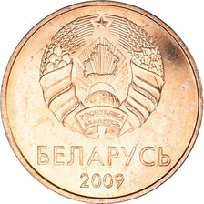 Münze, Belarus, 5 Kopeks, 2009, UNZ, Copper Plated Steel, KM:563