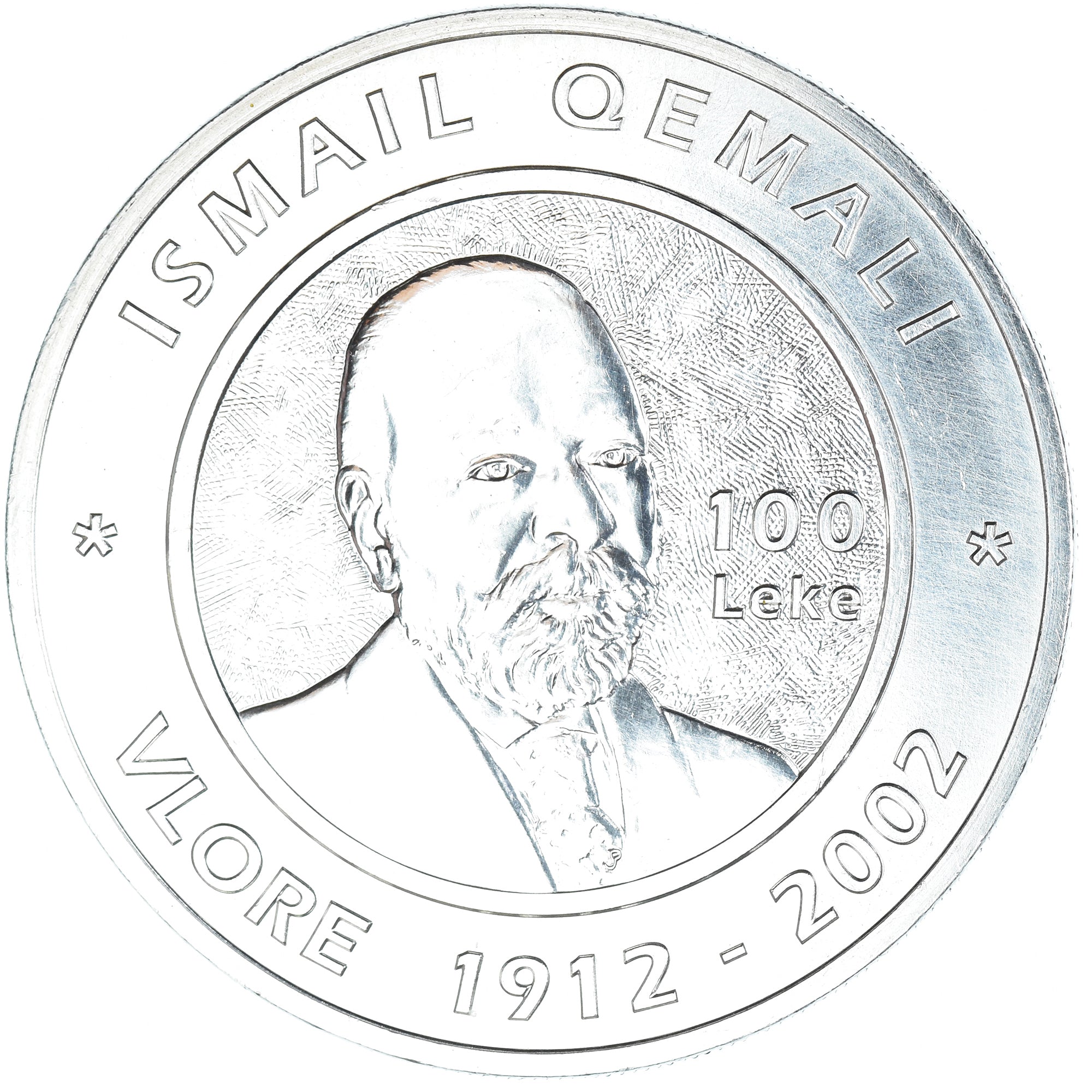 Monnaie, Albanie, 100 Lekë, 2002, Kremnica, Albania's Declaration of