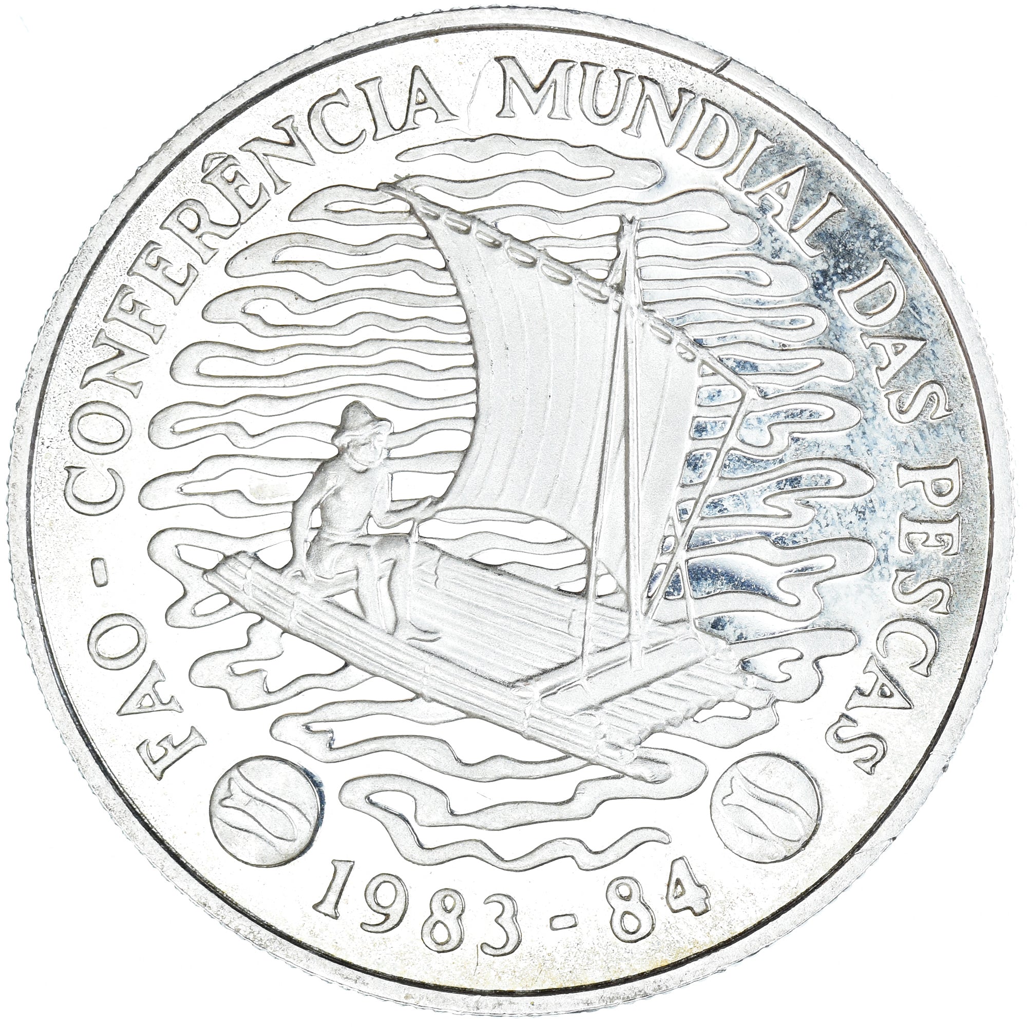 Moeda, Moçambique, 50 Meticais, 1983, World Fisheries Conference.BE, AU(50-53)