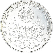 Coin, GERMANY - FEDERAL REPUBLIC, 10 Mark, 1972, Munich, AU(50-53), Silver