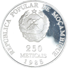 Monnaie, Mozambique, 250 Meticais, 1985, Independence; Silver .BE, SUP, Argent