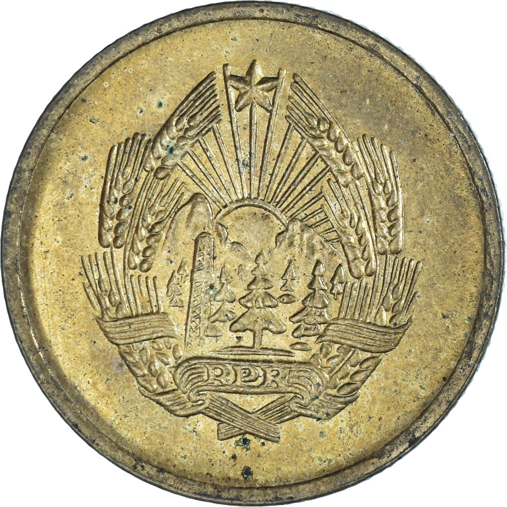 Moeda, Roménia, 5 Bani, 1956, EF(40-45), Cobre-Níquel-Zinco, KM:83.2