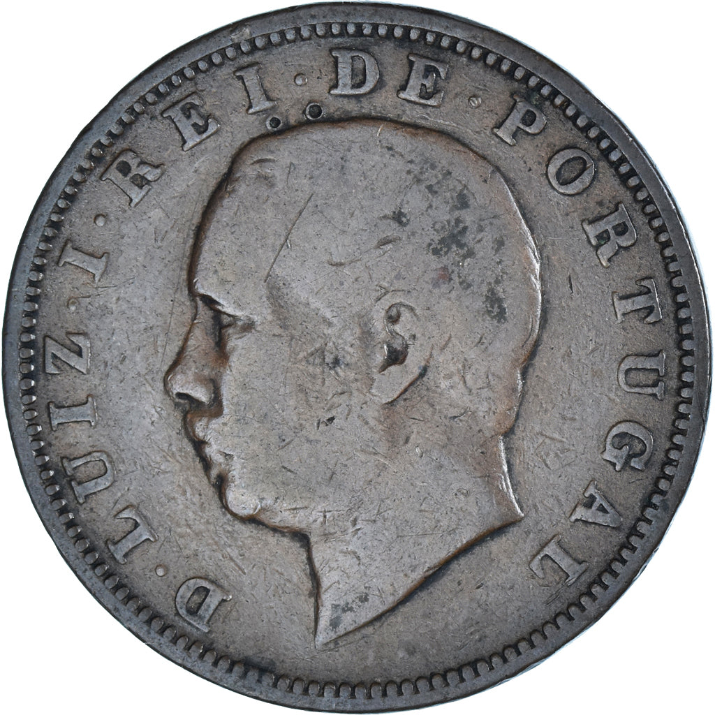Monnaie, Portugal, Luiz I, 20 Reis, 1883, TB, Bronze, KM:527