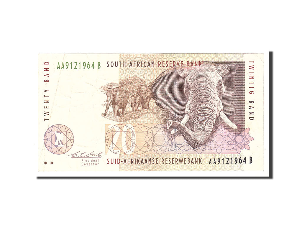 South Africa, 20 Rand, 1993, Undated, KM:124a, EF(40-45)