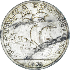 Moeda, Portugal, 10 Escudos, 1954, VF(30-35), Prata, KM:586