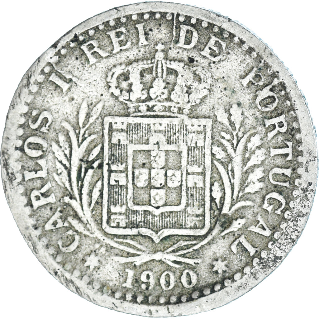 Monnaie, Portugal, Carlos I, 100 Reis, 1900, TB+, Cupro-nickel, KM:546