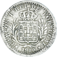 Monnaie, Portugal, Carlos I, 100 Reis, 1900, TB+, Cupro-nickel, KM:546