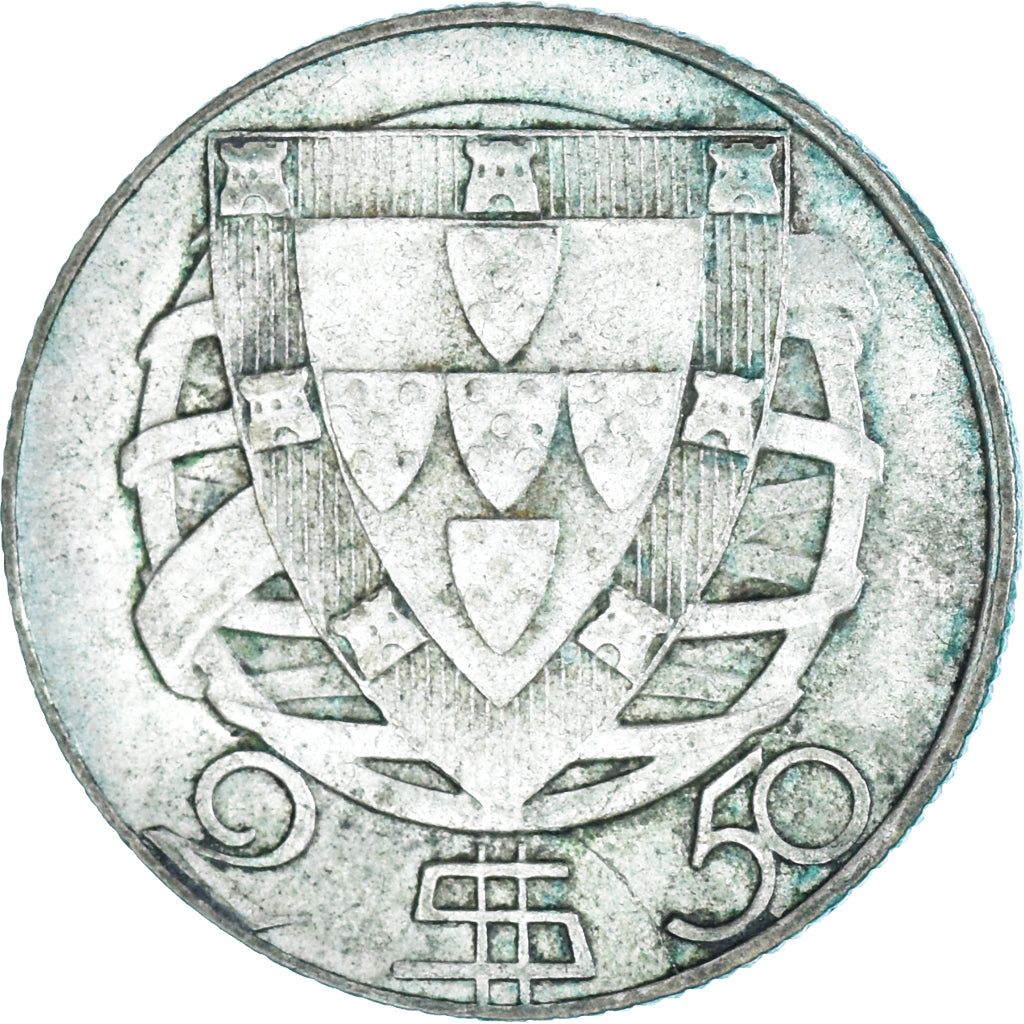 Moneta, Portogallo, 2-1/2 Escudos, 1951, MB+, Argento, KM:580