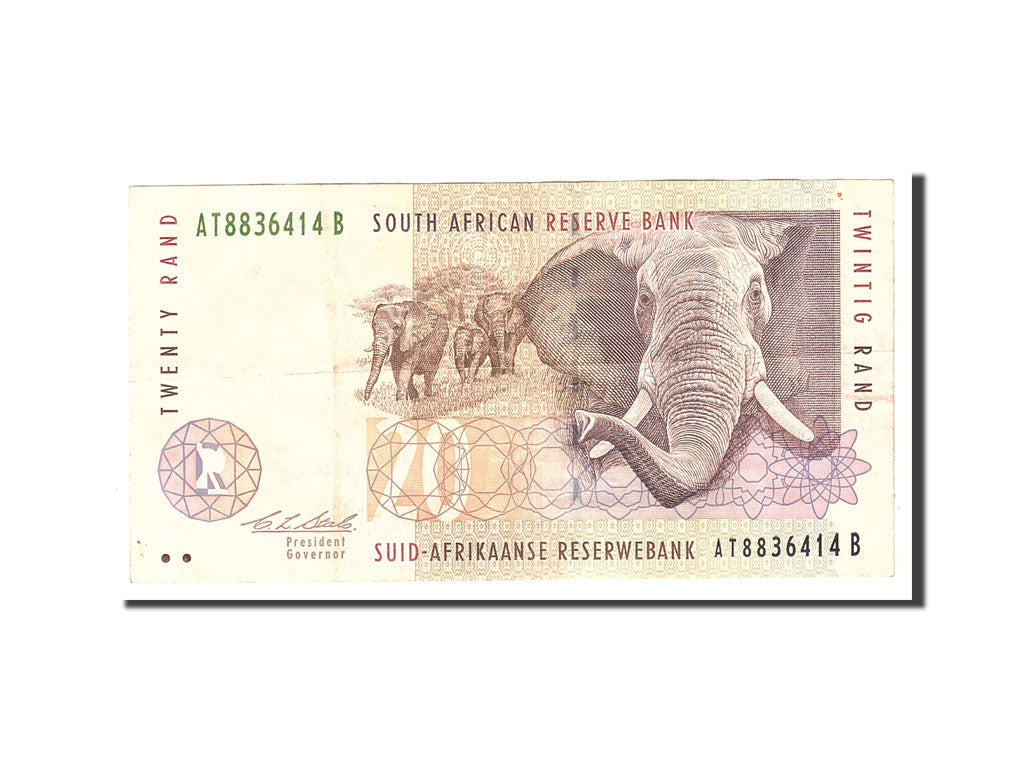 South Africa, 20 Rand, 1993, Undated, KM:124a, EF(40-45)
