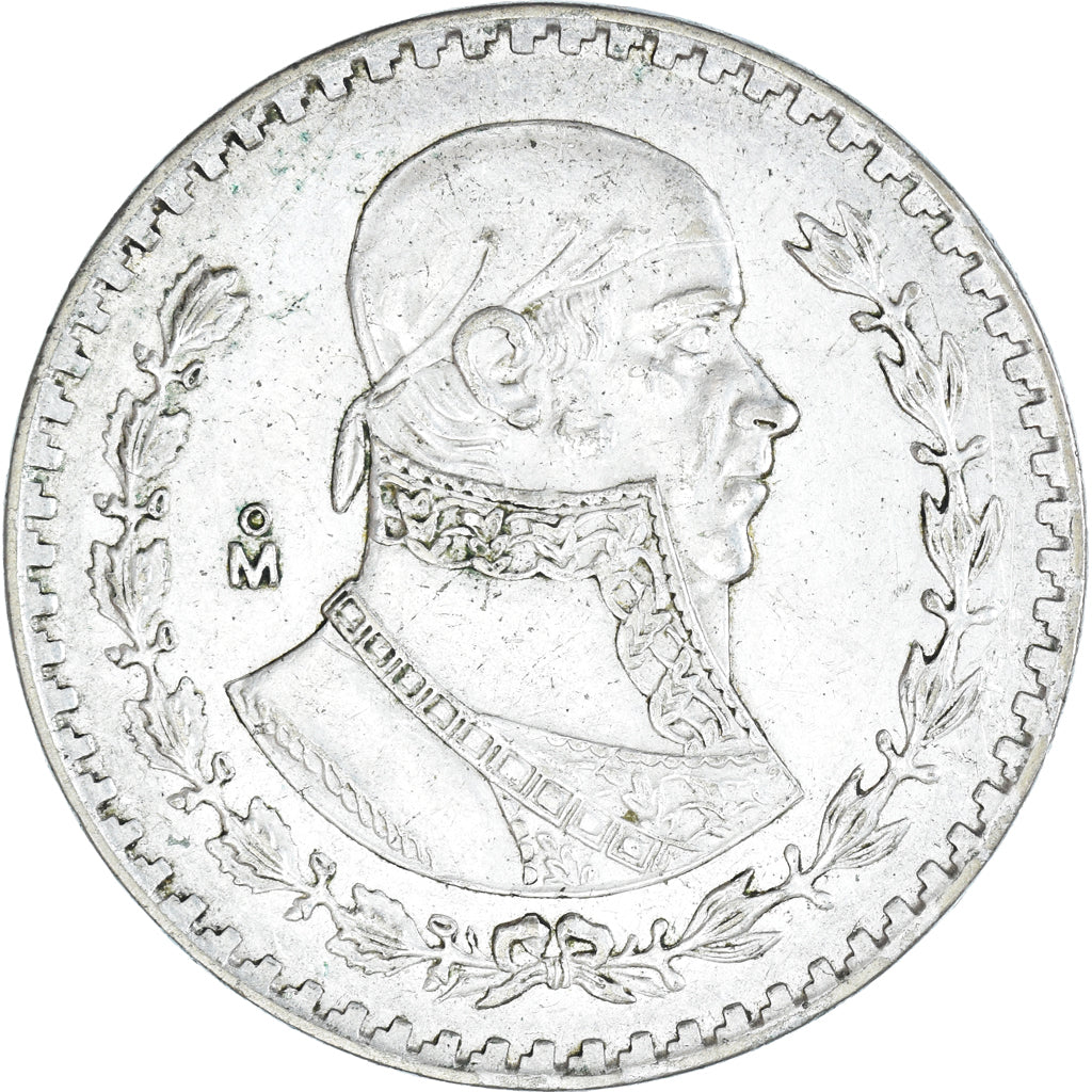 Moneda, México, Peso, 1963, Mexico City, MBC+, Plata, KM:459