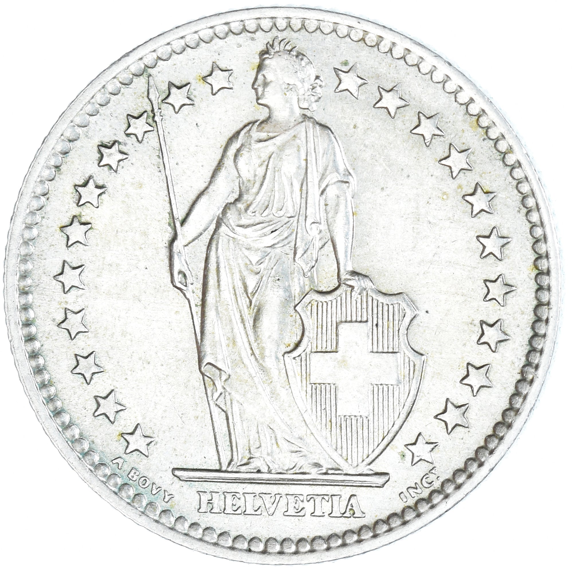 Coin, Switzerland, 2 Francs, 1963, Bern, AU(50-53), Silver, KM:21