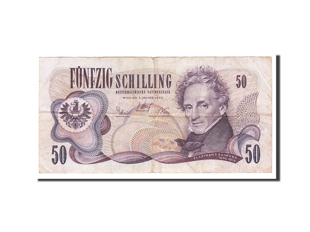 Banknote, Austria, 50 Schilling, 1970, 1970-01-02, KM:144, EF(40-45)