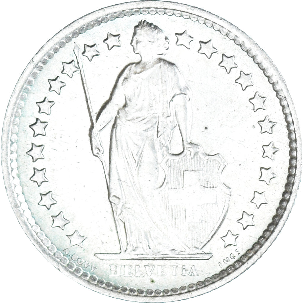 Coin, Switzerland, 1/2 Franc, 1963, Bern, MS(63), Silver, KM:23